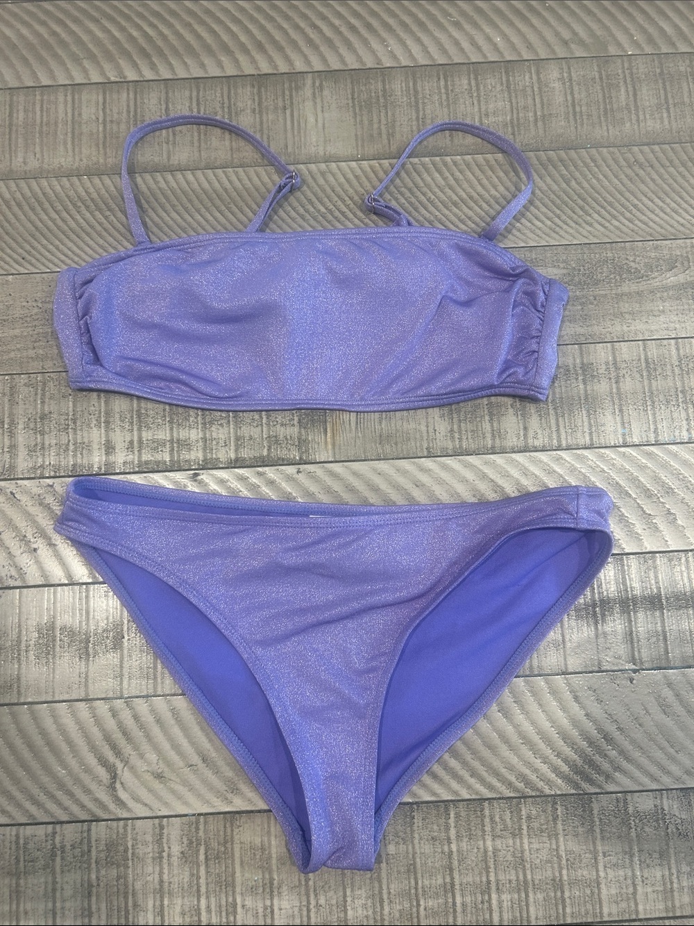 California Waves Lavender Shimmer Bikini Set